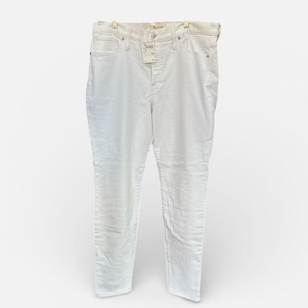 Madewell 9" High-Rise Skinny Jeans White NWT Women’s Size 32